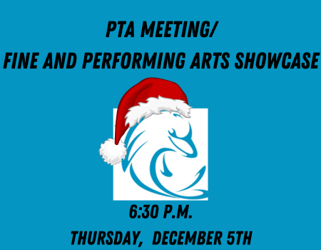  December PTA Meeting/Holiday Program/Bookfair - Tuesday, December 5th at 6:30 pm